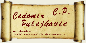Čedomir Pulejković vizit kartica